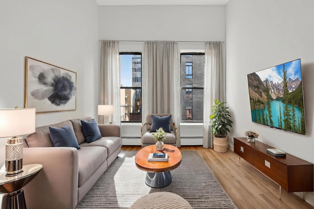 Staged apartment interior